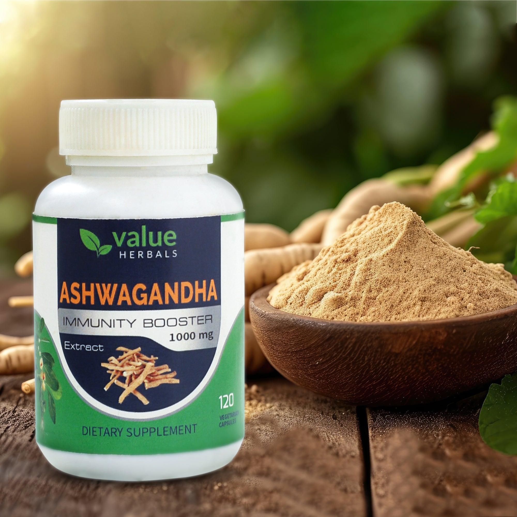 Ashwagandha Tablets -Herbal Supplement for Relaxing Stress and General wellness 1000mg