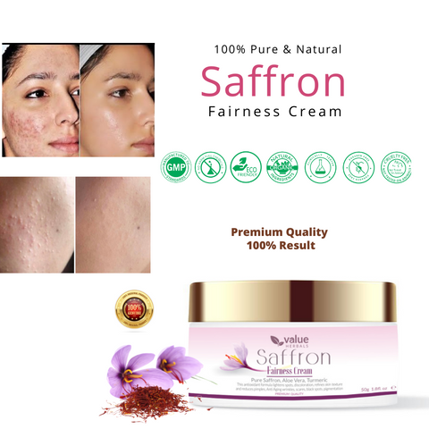 Saffron fairness cream