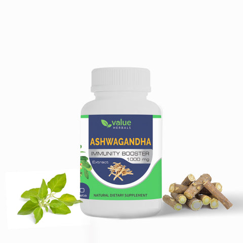 Ashwagandha Tablets -Herbal Supplement for Relaxing Stress and General wellness 1000mg